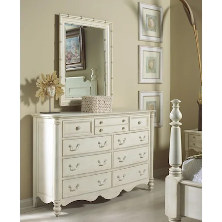 Elegant Dresser and Mirror Combo